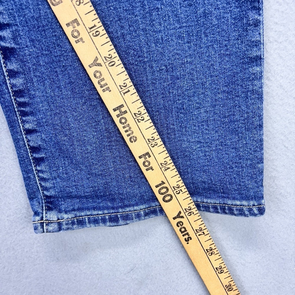 GAP Kick Fit High Rise Jeans Womens 33/16R 34x26 Blue Denim Stretch Workwear - Picture 7 of 12